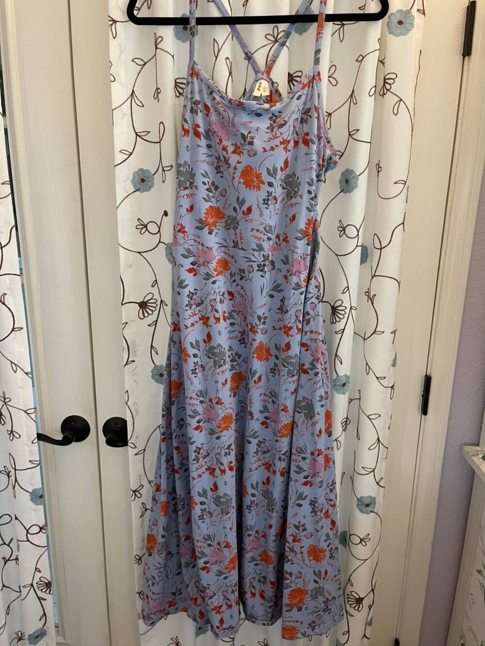 Like New Women's Sz XL Pact Lavender Floral Slip Dress - Picture 4 of 8